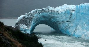 Placa glacial Perito Moreno na argentina