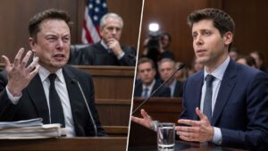 Sam Altman e Elon Musk em julgamento importante.