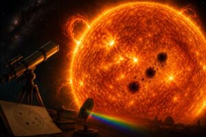 Erupção solar e tempestade magnética capturada pelo observatório solar NASA
