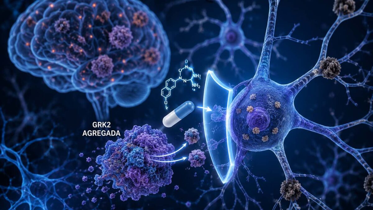 GRK2 agregada em mitocôndrias de cérebro com Alzheimer em modelo animal